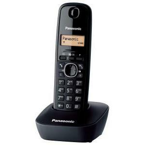 Telefono cordless  nero singolo dect schermo lcd retroilluminato kx-tg1611jth