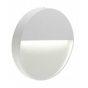 Illuminazione da parete esterno semi incasso led tondo piccolo bianco 99156/02