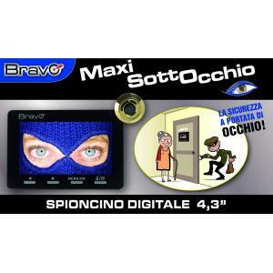 Maxi sottocchio spioncino digitale elettronico con monitor lcd 4,3 pollici 92902903