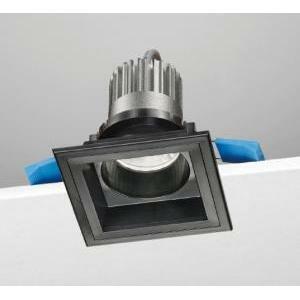 Incasso fisso quadro led per controsoffitto bianco  9,5w 4k ip20 b